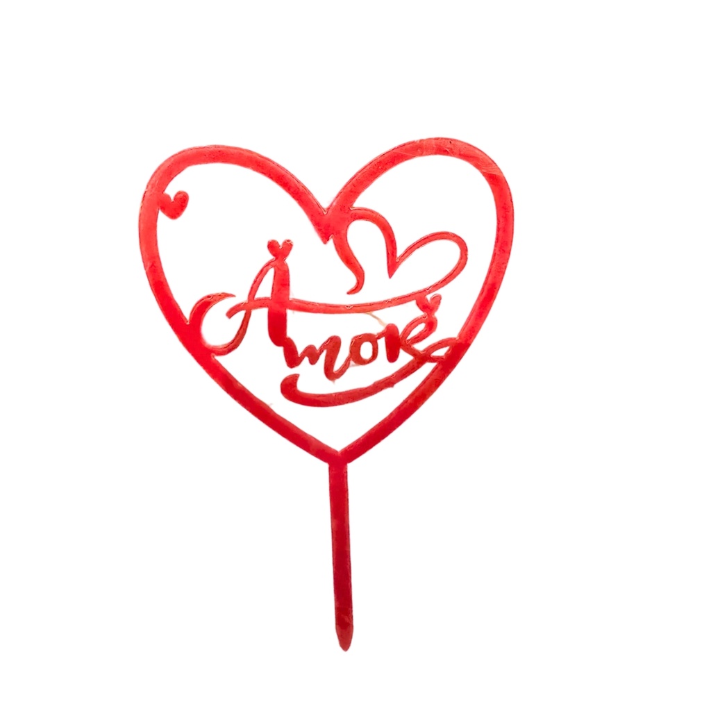 Topper para Tartas con Mensaje Romántico