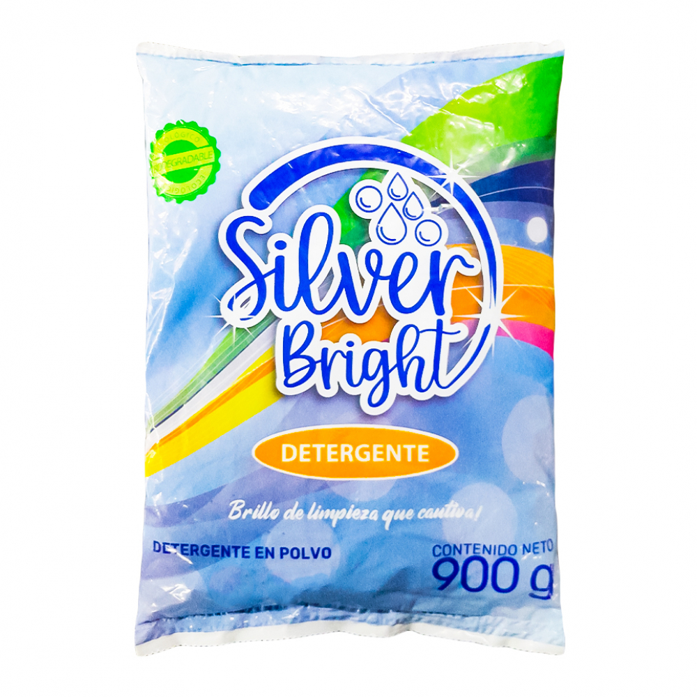Detergente en polvo (900g) Silver Bright