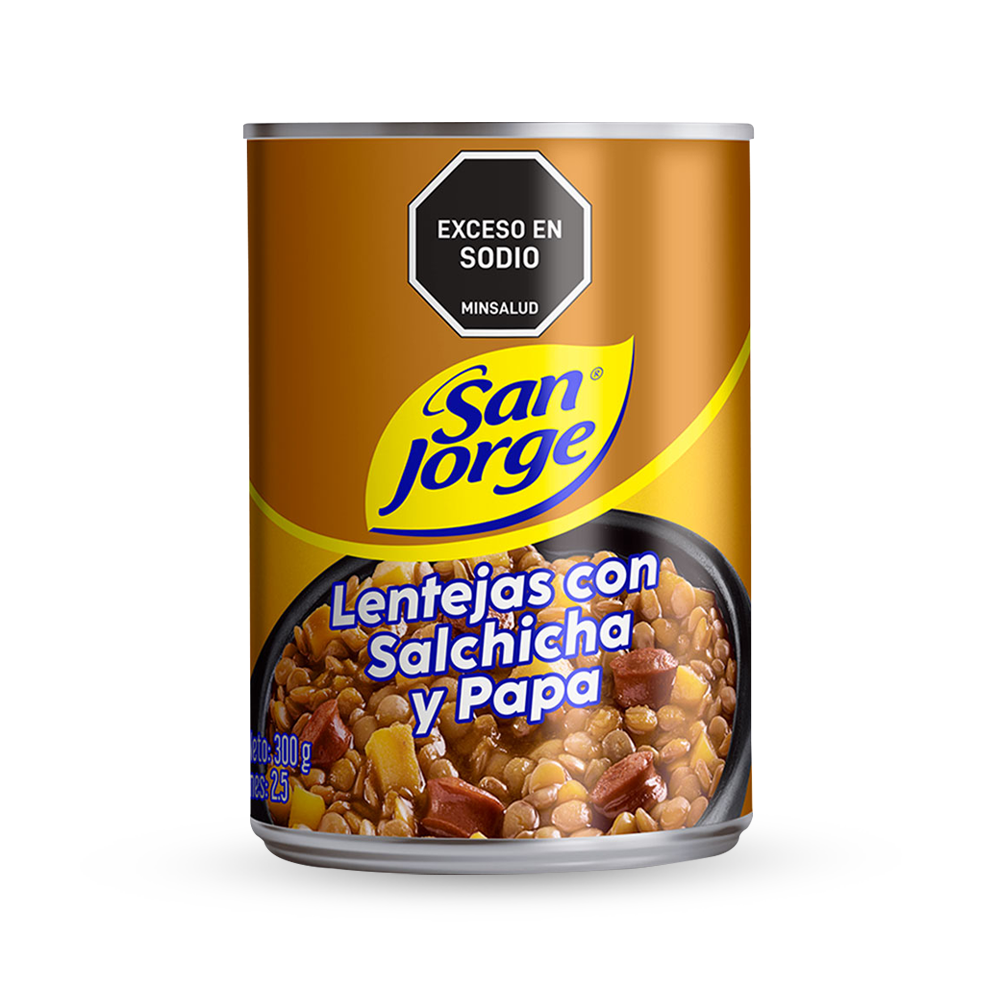 Lentejas con Salchicha y Papa San Jorge 300 g