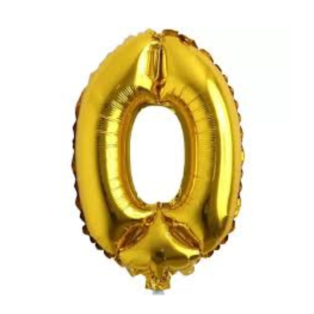 Globo Número 0 de 32 Pulgadas