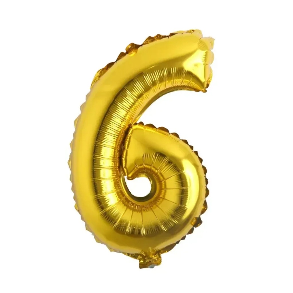 Globo Número 6 de 32 Pulgadas