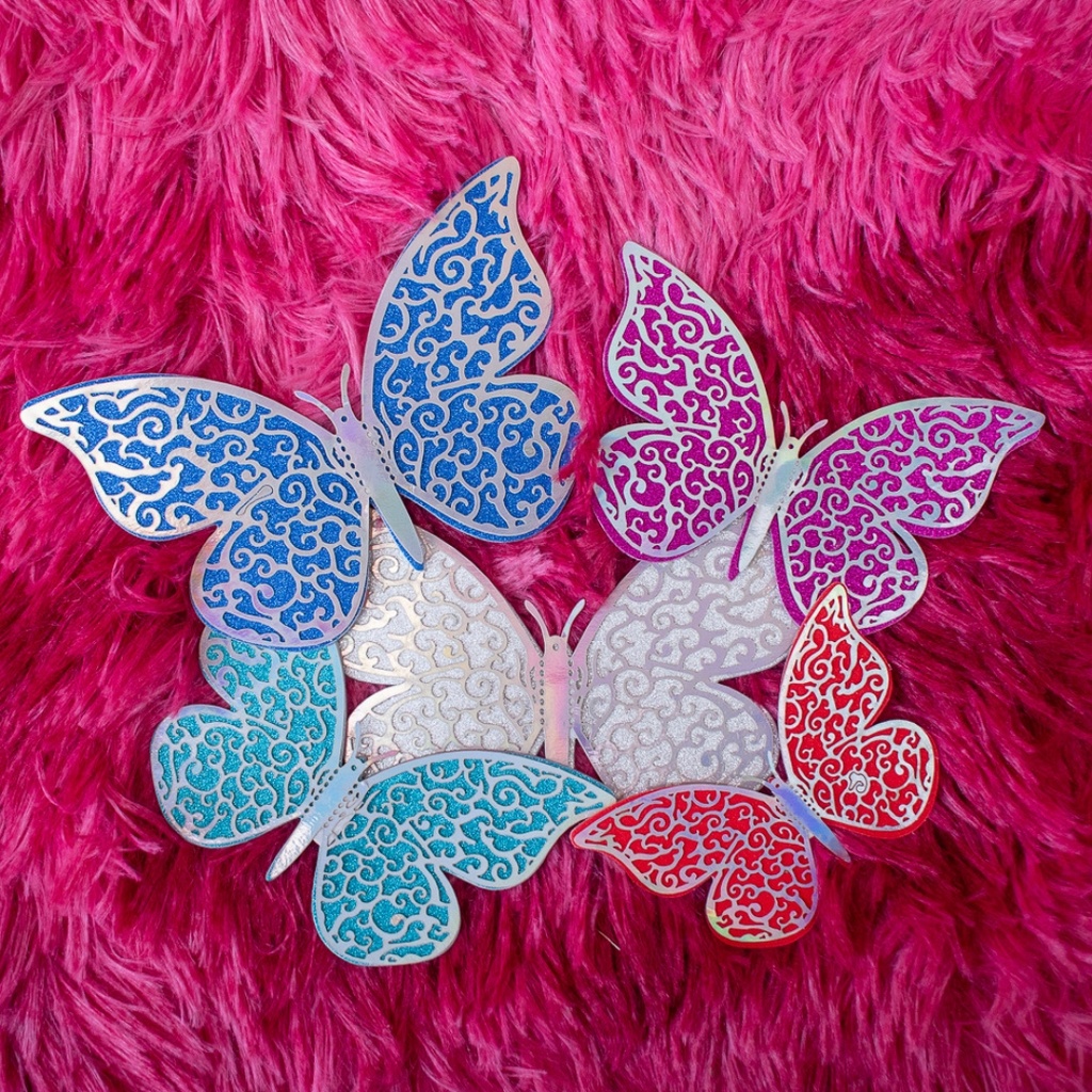 Set de Mariposas Decorativas (5 unidades)