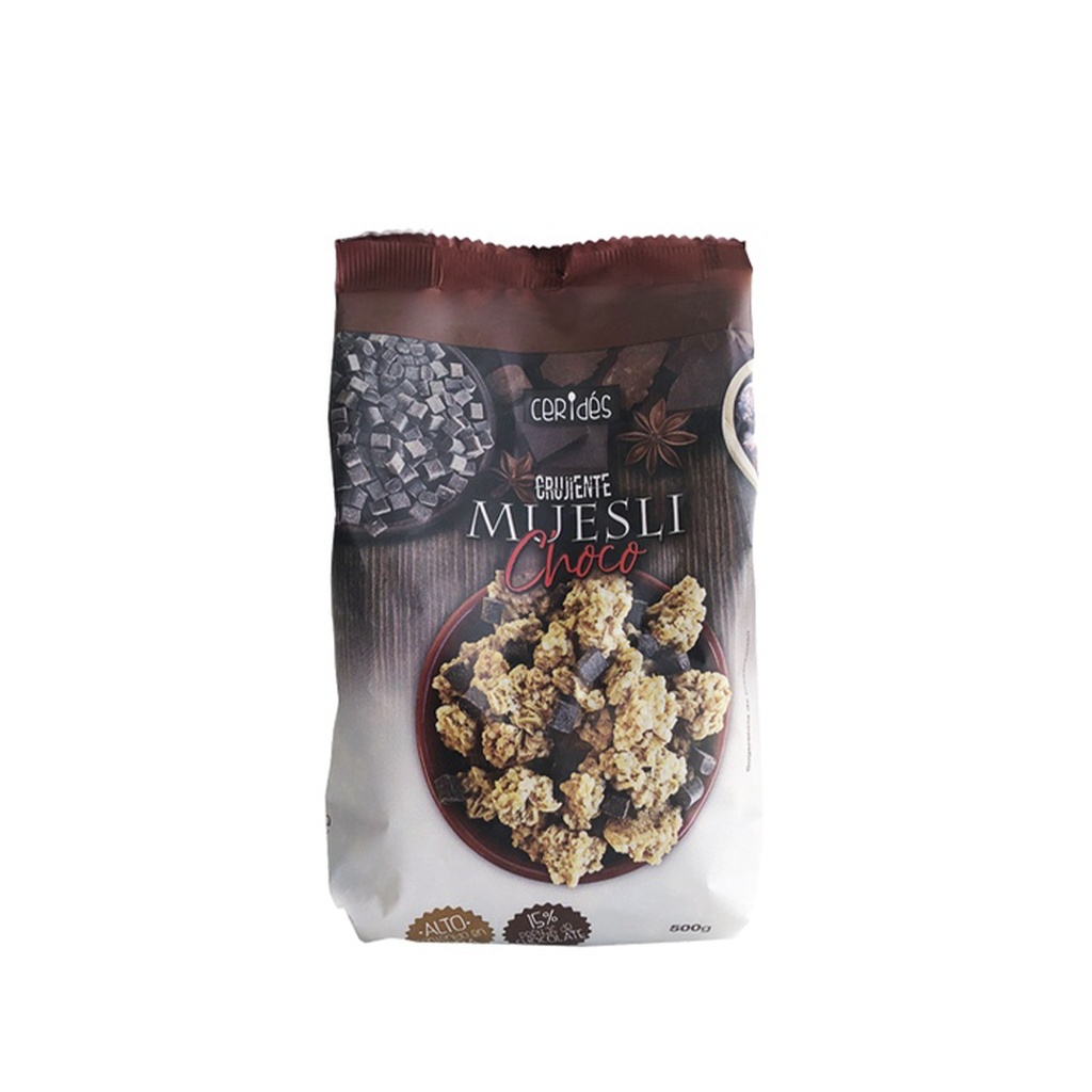 Cereal Muesli Crujiente con Chocolate 500 gr CERIDÉS