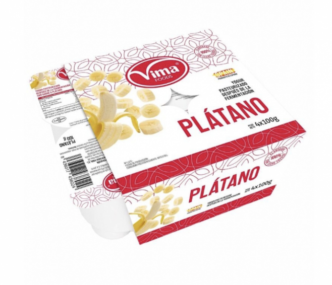 Yogurt de Plátano Vima (4x100g)