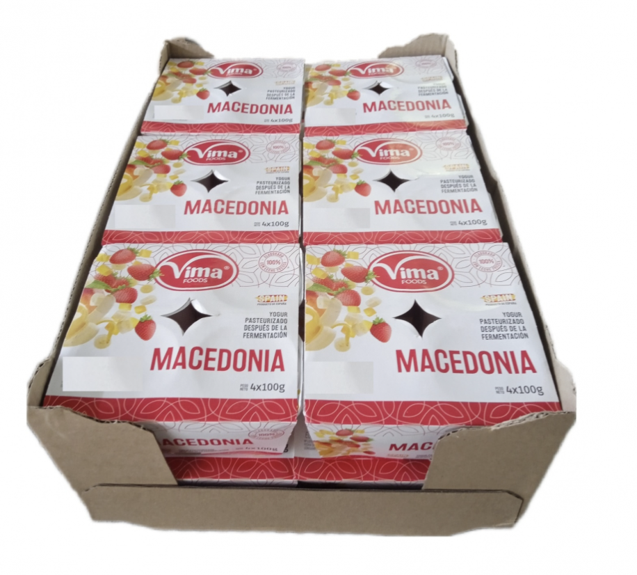 Caja Yogurt de Macedonia (48u x 100g)