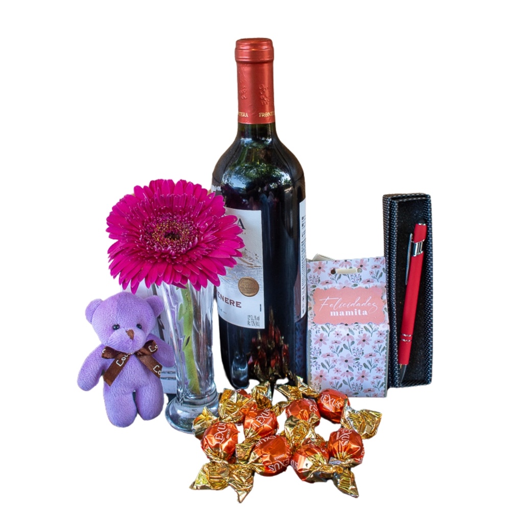 Combo de Vino y Dulzura para Mamá