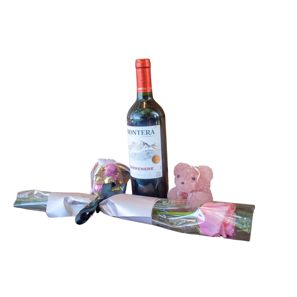 Combo Flores y Vino para Mamá
