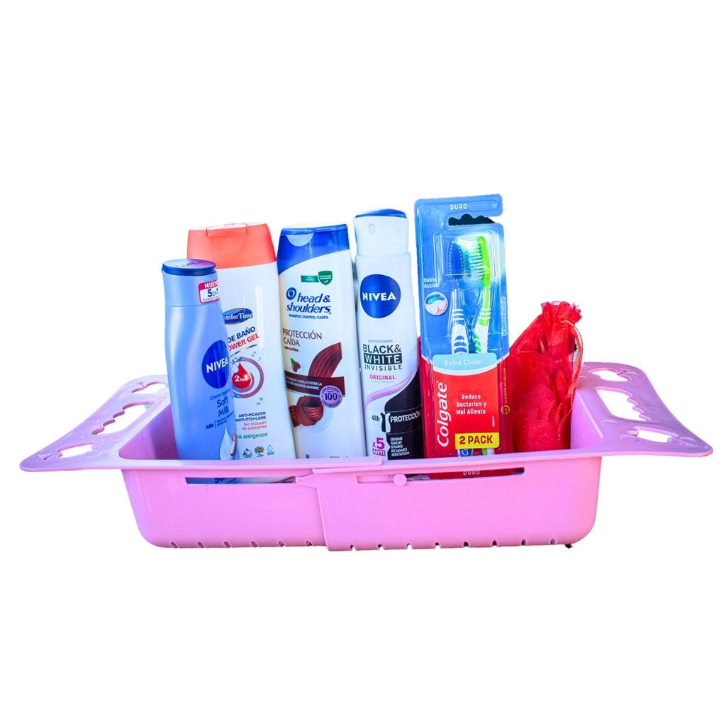 Combo Completo de Cuidado Personal con Escurridor Plástico y Accesorios
