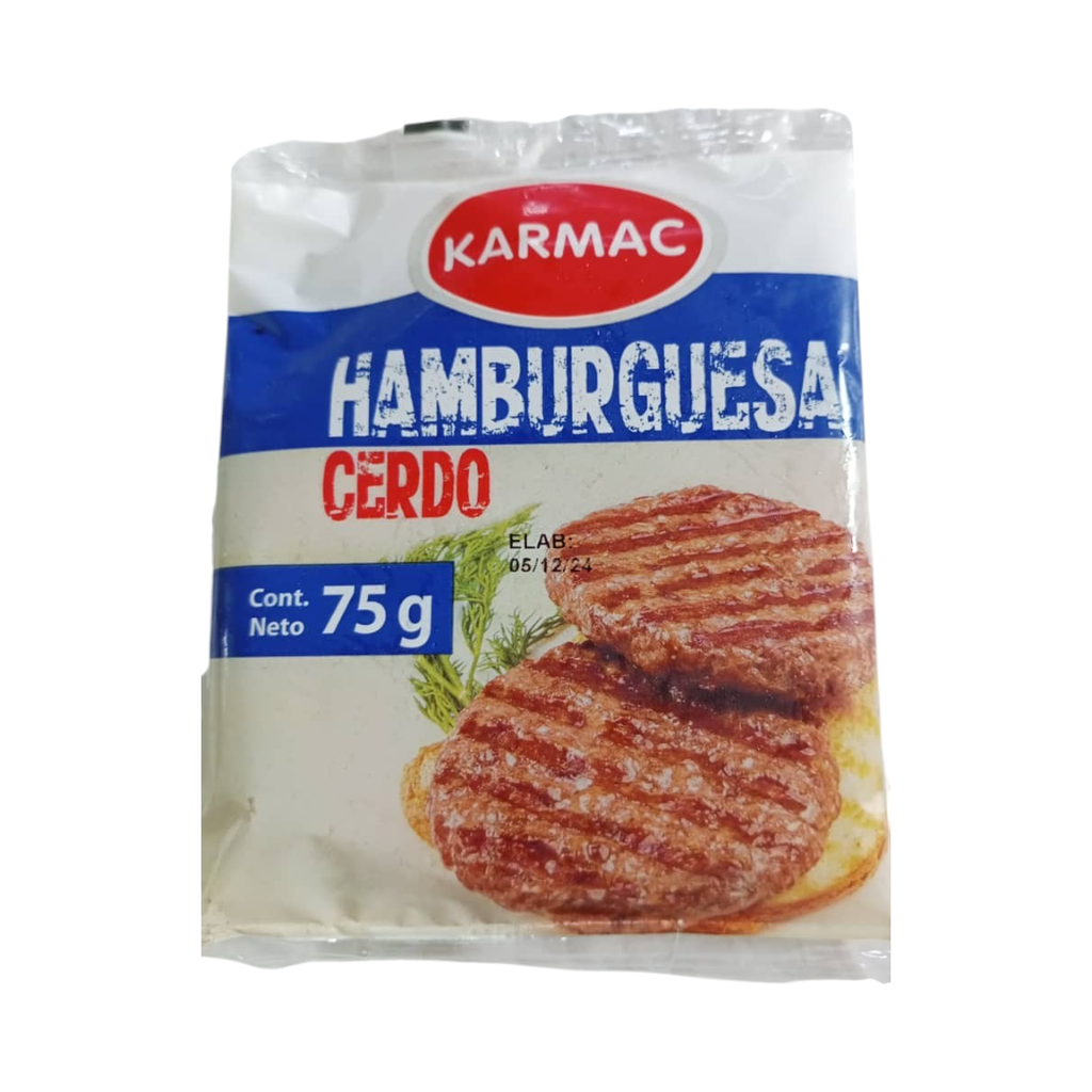 Hamburguesa de Cerdo 75g Karmac