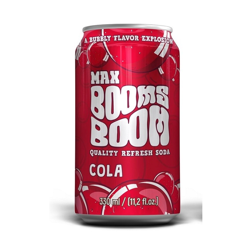 Lata de Refresco de Cola Max Booms Boom (330ml) ud
