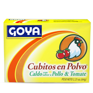 Caldo sabor a pollo y tomate Goya (64 g / 2.25 oz)