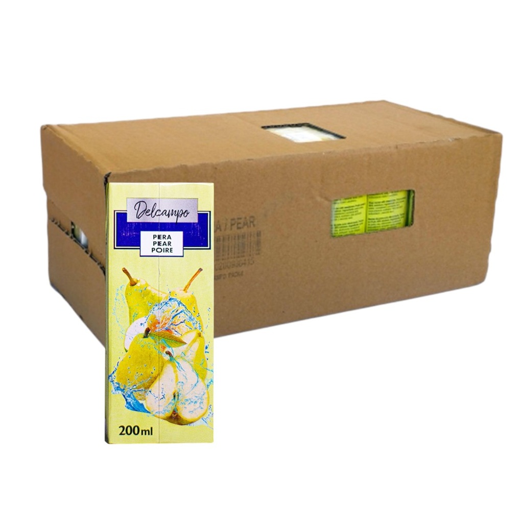 Caja de Jugos de pera Del Campo (24 unidades de 200 ml)