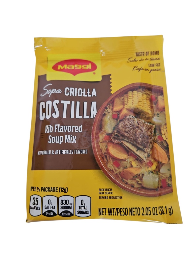 Sopa criolla sabor costilla de res (2.05 oz)