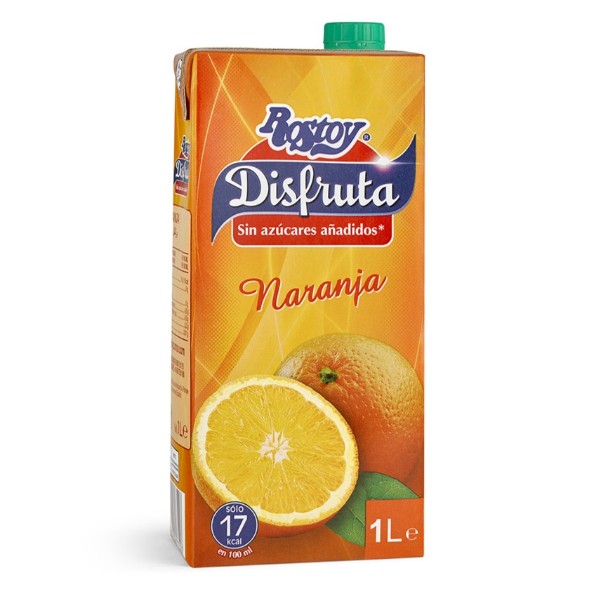 Jugo de Naranja Disfruta (1 L) Rostoy -sin azúcares añadidos-