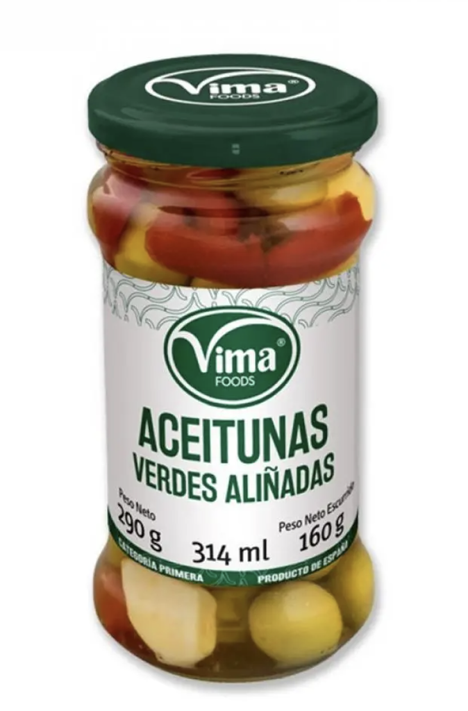 Aceitunas Verdes Aliñadas VIMA (314 ml)
