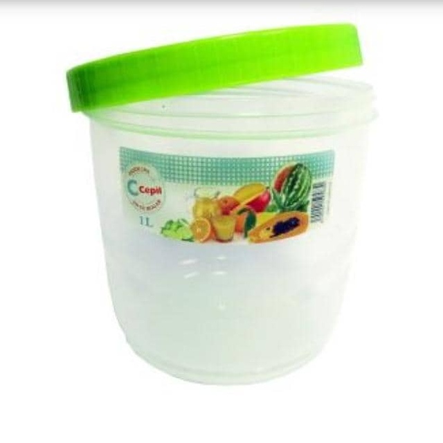 Envase plástico redondo con tapa enroscada (1000 ml)