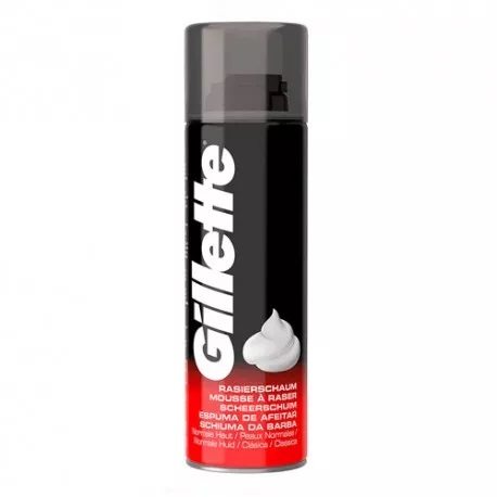 Espuma de afeitar Gillette clásica regular 200 ml