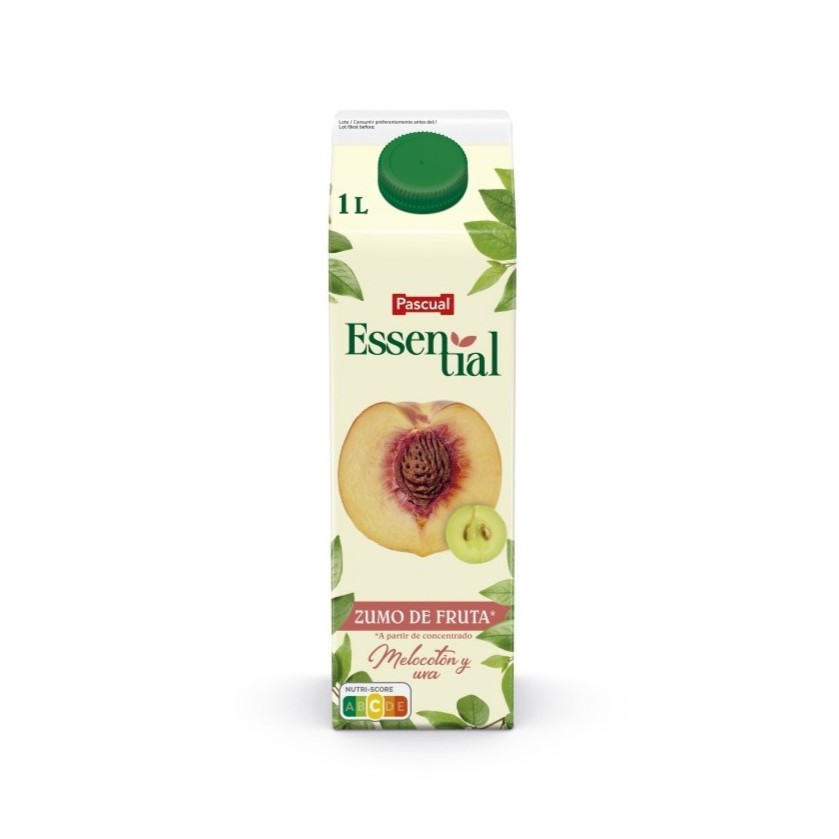 Zumo de Melocotón y Uva Elopak 1L Essential
