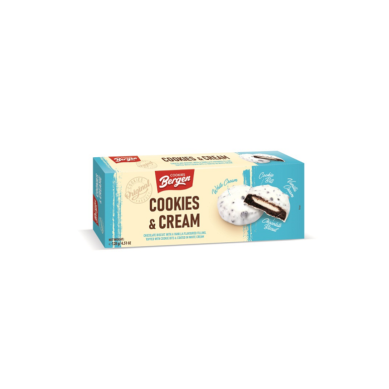 Galletas Chocolate Rellenas Cubiertas c/Crema 128g