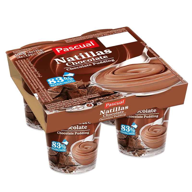 Natilla Chocolate 125 g Pascual (4 uds)