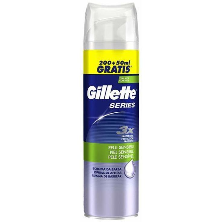 Espuma Gillette de Afeitar piel sensible 250Ml