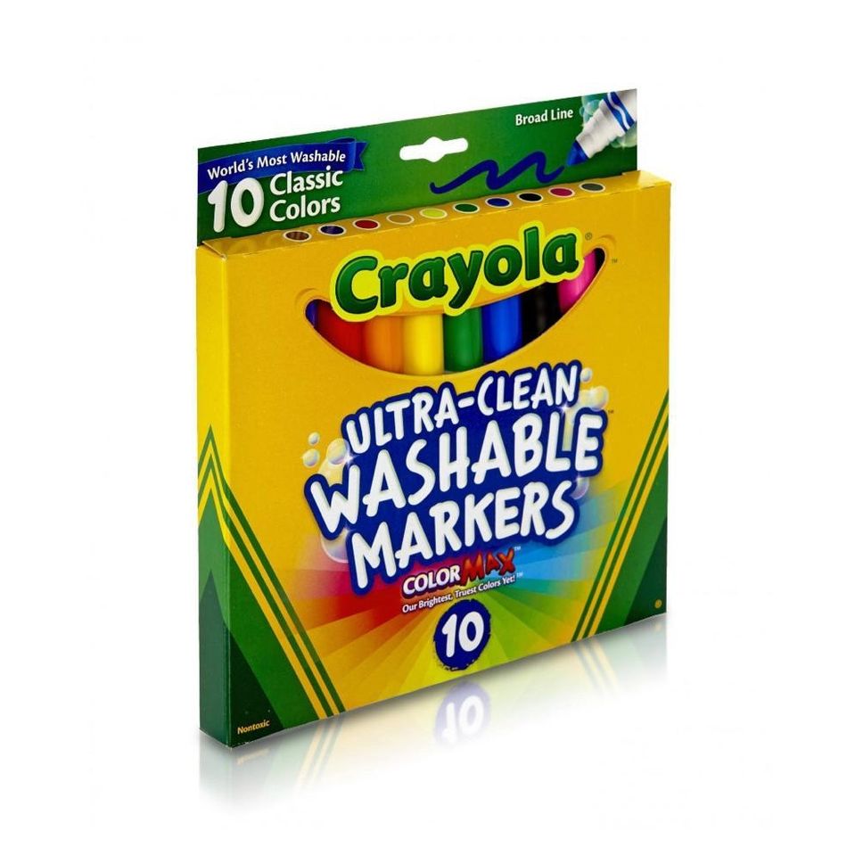Pack de 10 Marcadores escolares Marca CRAYOLA (varios colores)