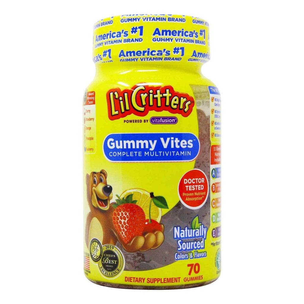 Multivitaminas para niños LilCrittres 70 Gomitas