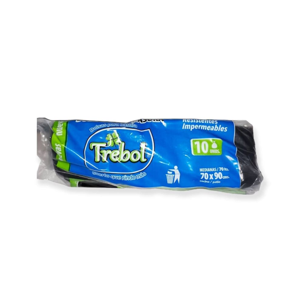Paquete de 10 Bolsas de Basura IMPEKE (70cm x 90cm)