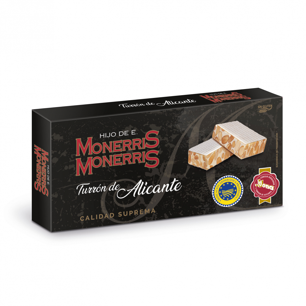 Turrón de Alicante calidad suprema Monerris (150 gr)