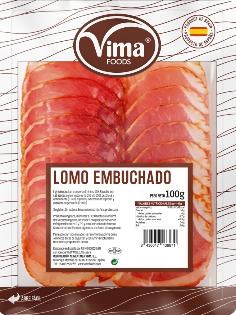 Lomo loncheado embuchado (100g)
