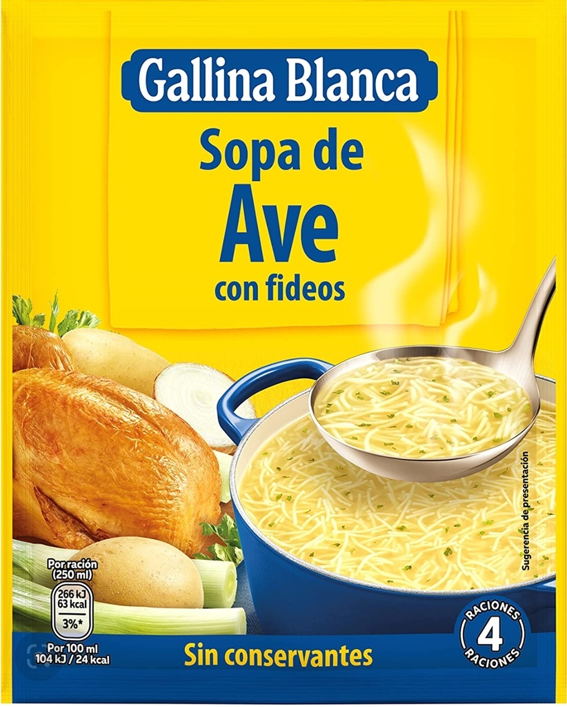 Sopa De Aves con Fideos (76g)