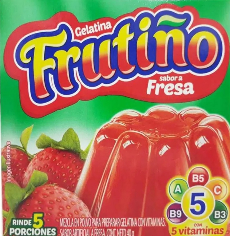 Gelatina Sabor fresa 5 porciones (35 g)