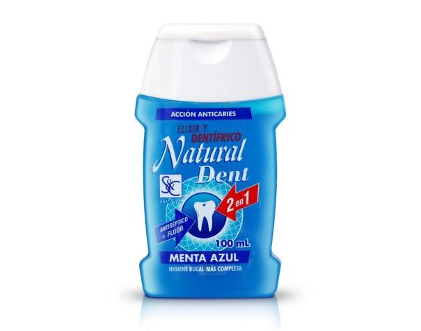 Gel Dental S&amp;C Natural dent Menta Azul 100 ml