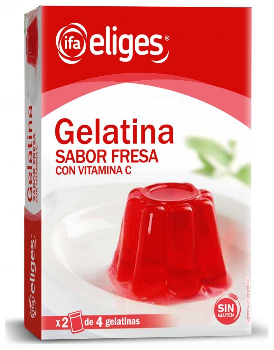 Gelatina Fresa Ifa Eliges 2 S.S/Glut.170 Grs