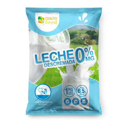 Leche en Polvo Descremada Macrofood 1kg