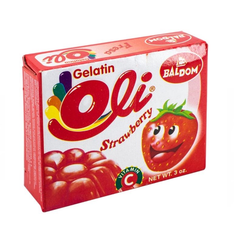 Gelatina Oli Sabor Fresa 85g (3 Oz)