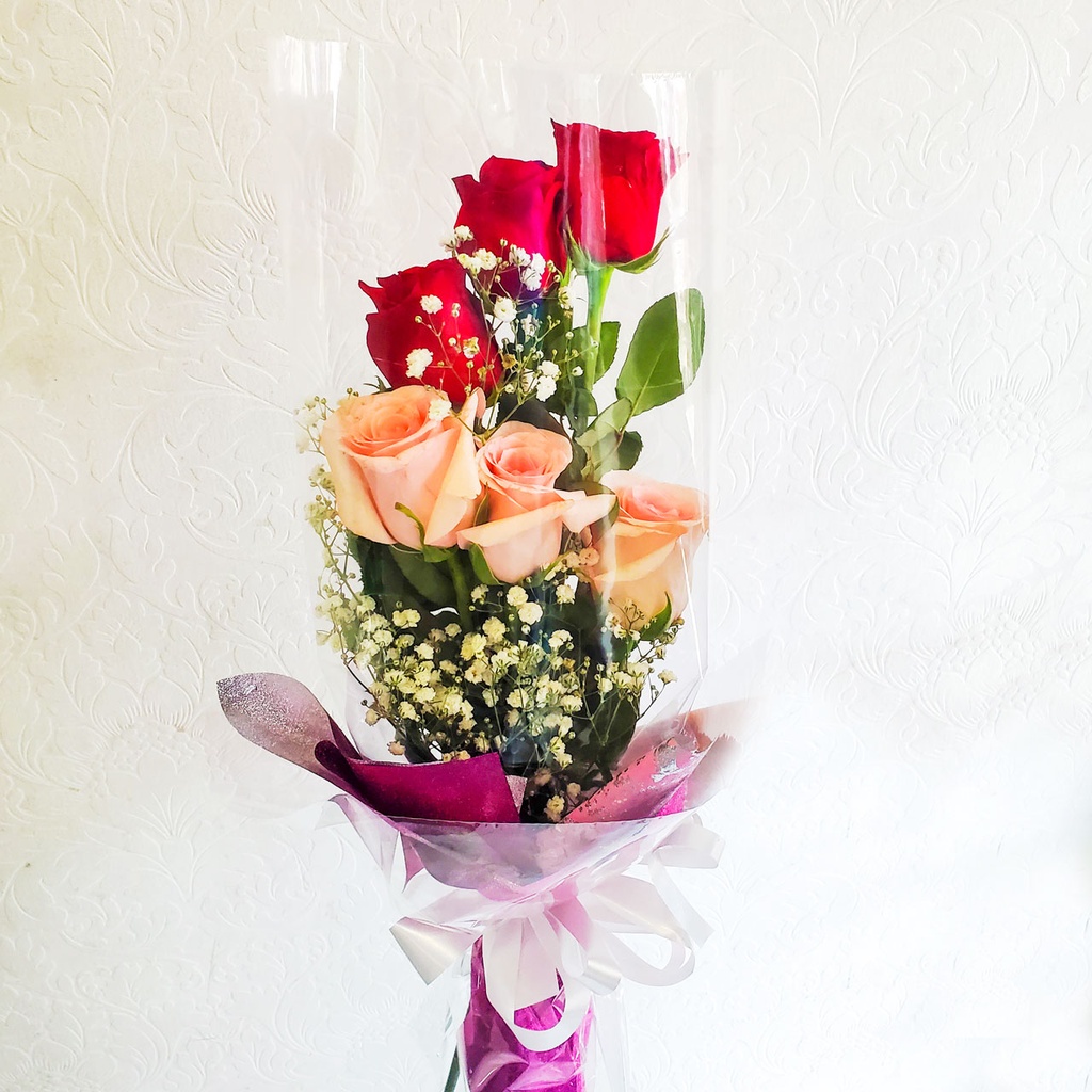 Ramo de 6 rosas mixtas