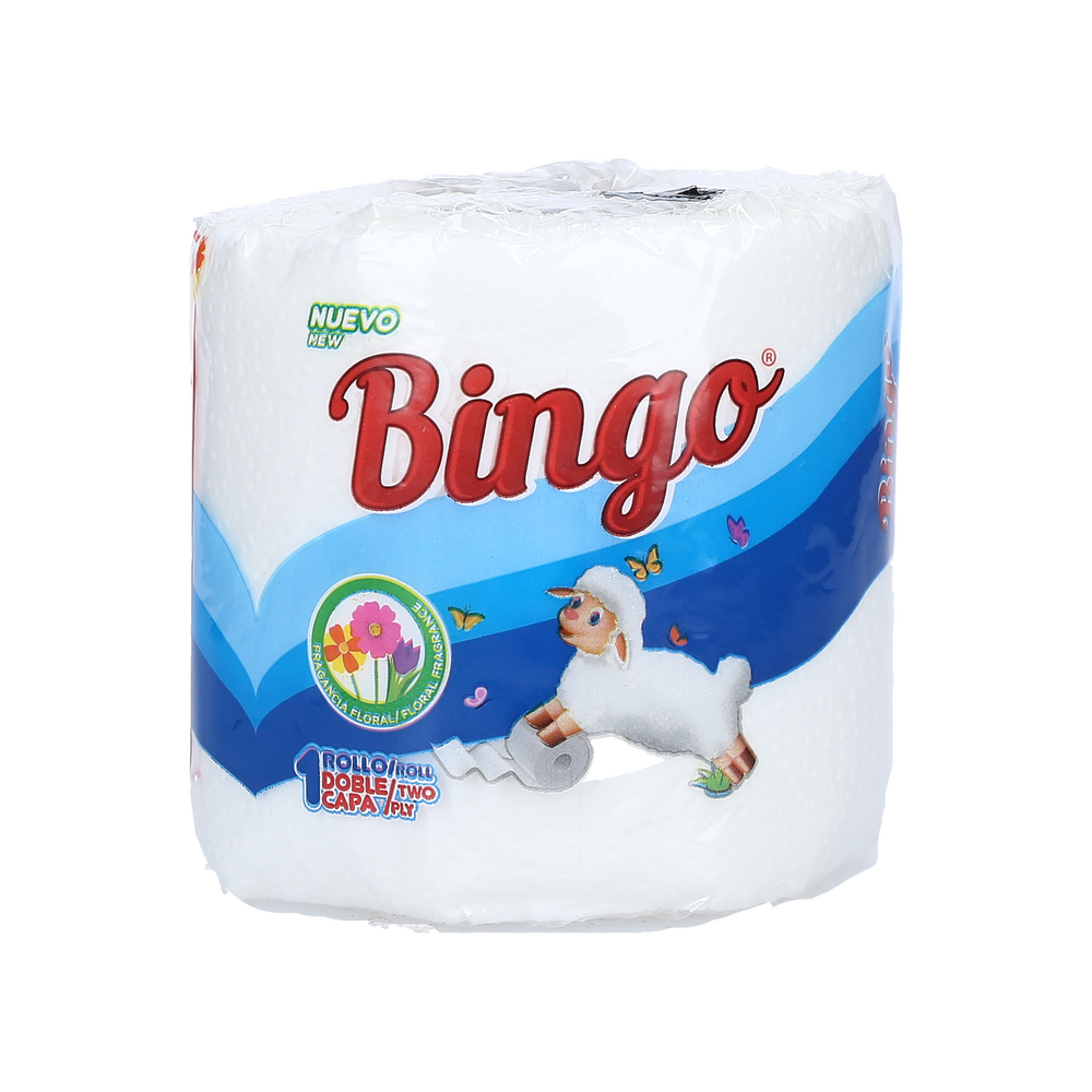 Papel Higiénico Bingo con fragancia (cada rollo)