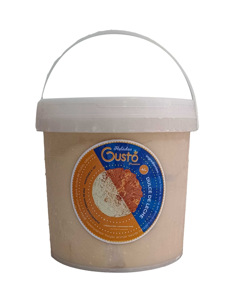 Tina de Helado de Dulce de Leche (4 Lt)
