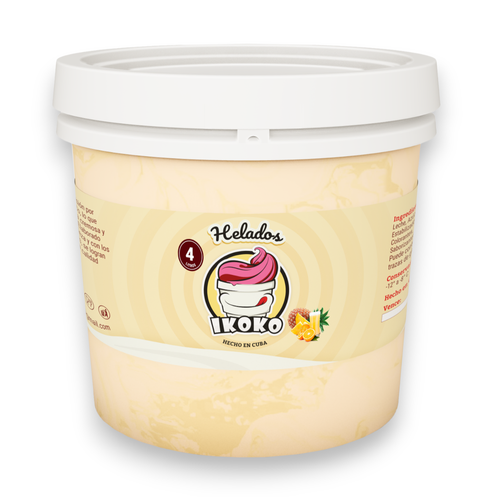 Helado de Naranja Piña (4 Lt) IKOKO