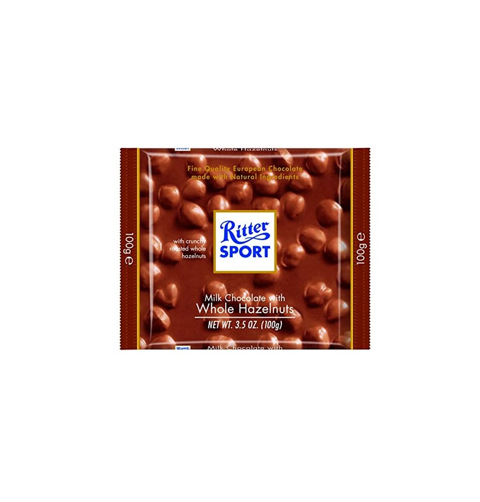 Chocolate con Avellanas Enteras Ritter Sport (100 g)