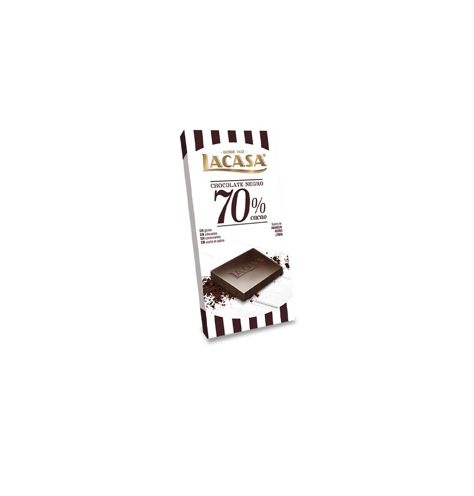 Chocolate Negro Lacasa 70% Cacao (100 g)