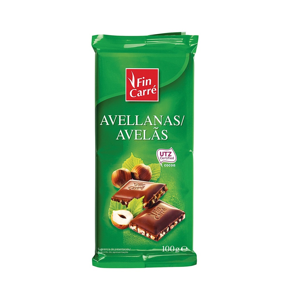 Chocolate con Avellanas FinCarré (100 g)
