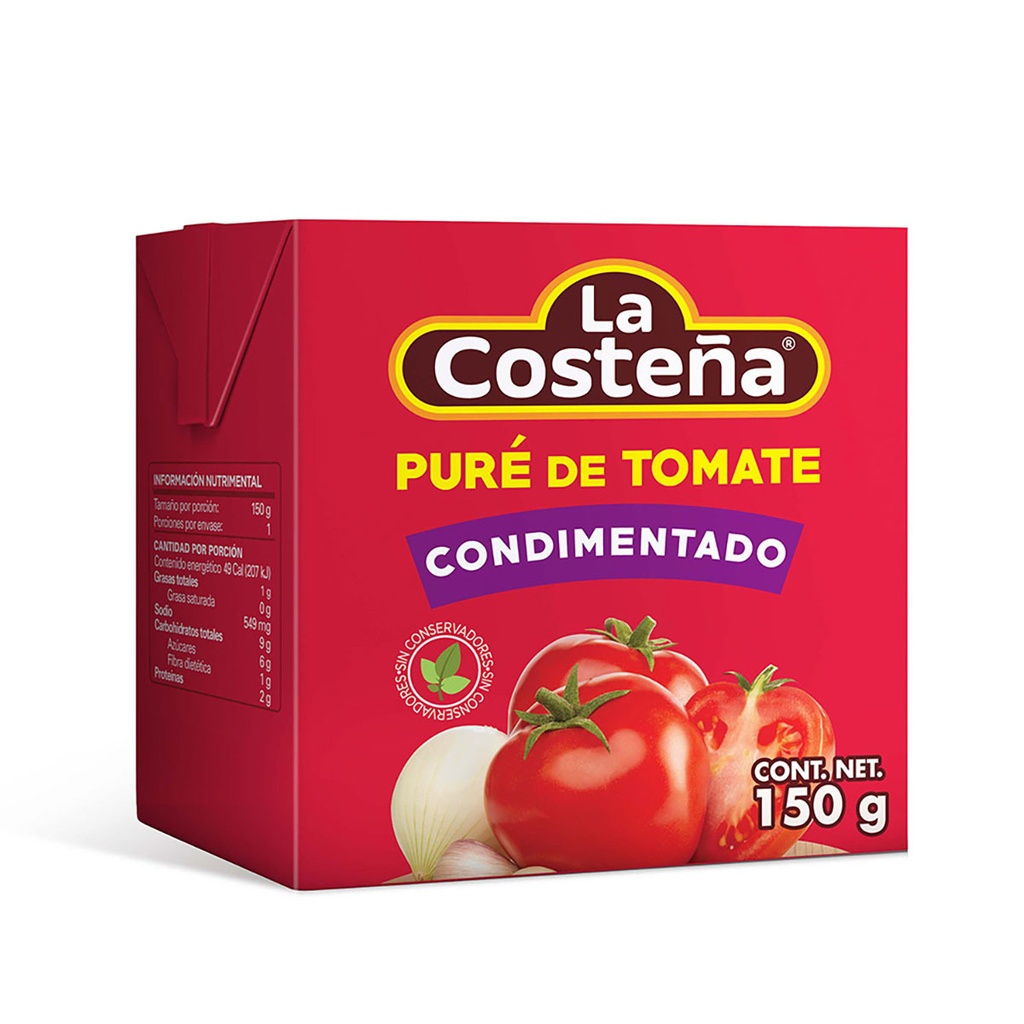 Puré de tomate condimentado 150 g La Costeña