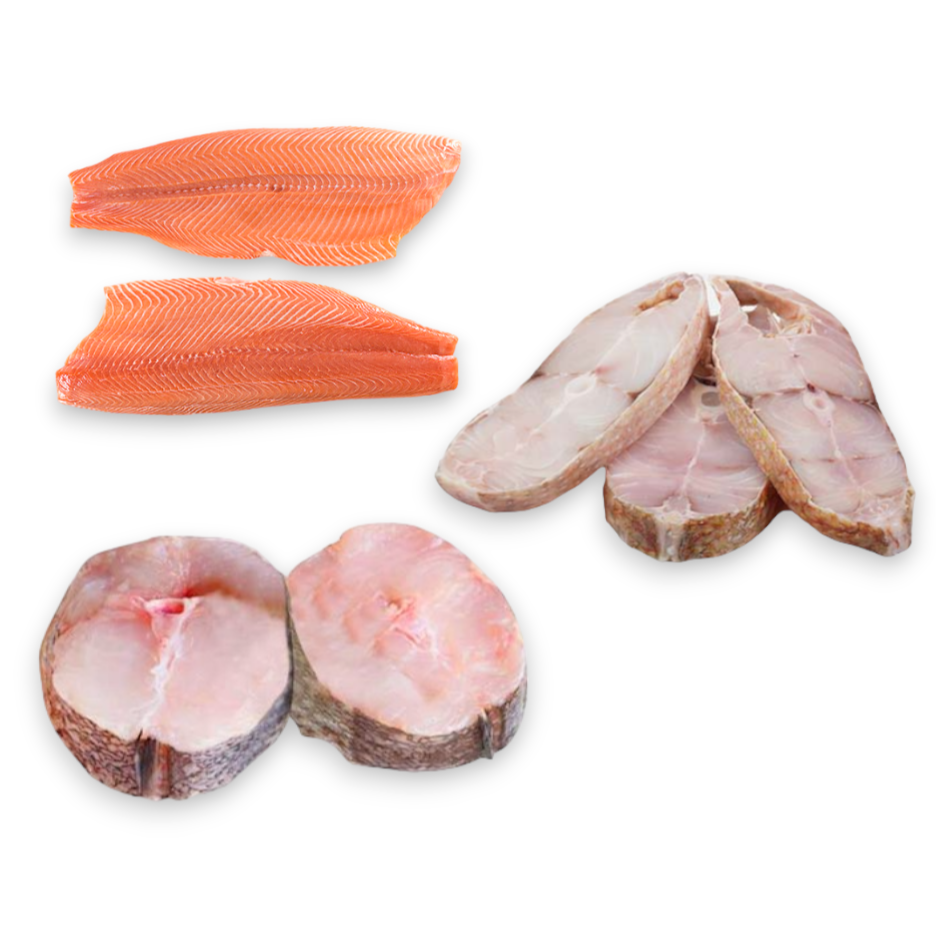 Combo Pargo(2lb)+Salmón(2lb)+Sierra(2lb)