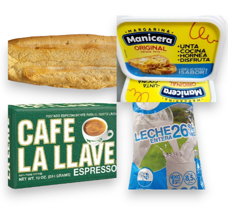 Combo Leche+Pan+Margarina+Café