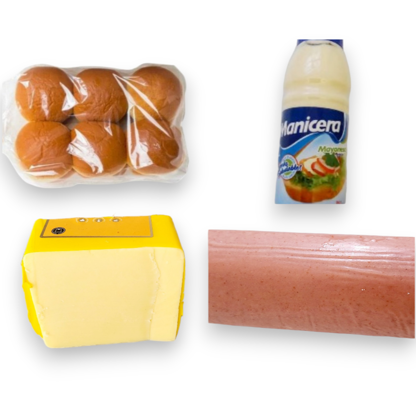 Combo Queso+Mortadella+Mayonesa+Pan