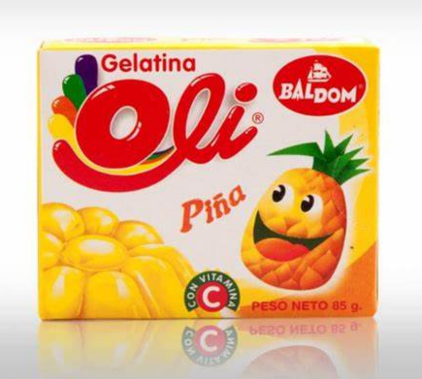 Gelatina Oli sabor Piña (85g)