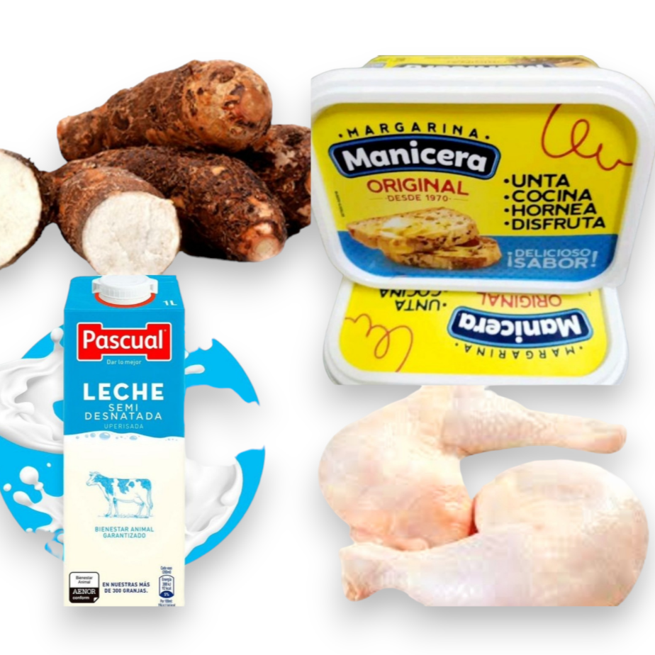 Combo Pollo+Malanga+Leche+Margarina