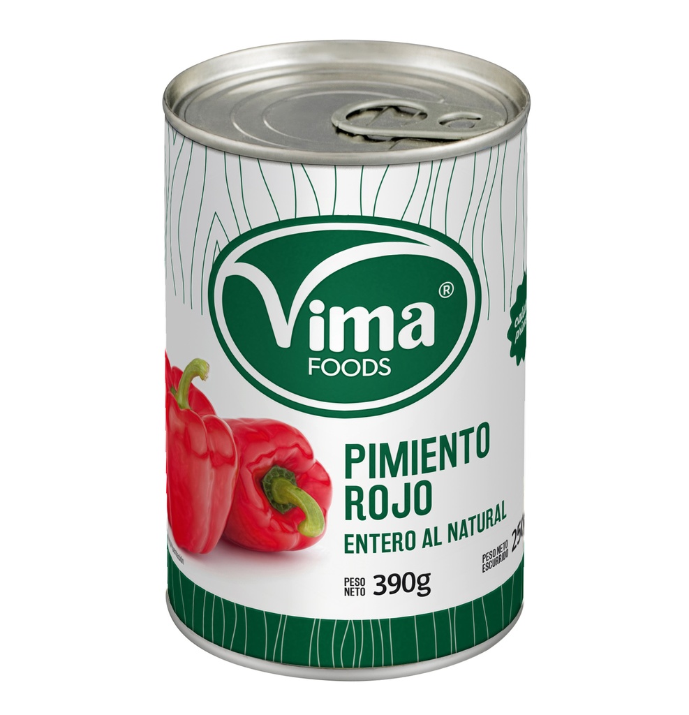 Pimiento Rojo Entero VIMA (390g)